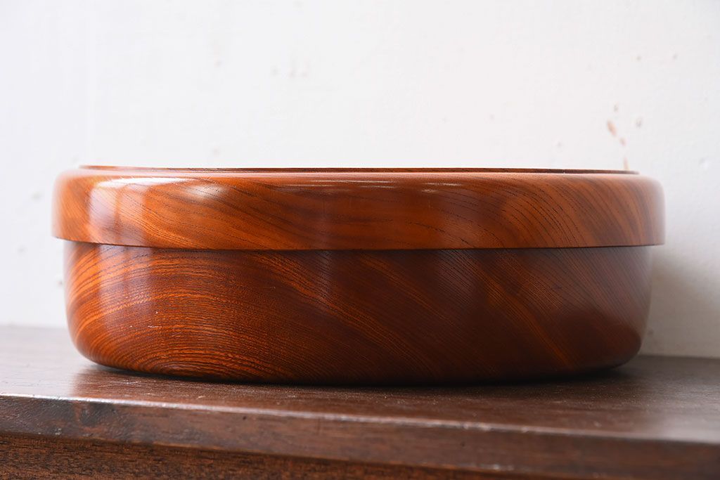 アンティーク雑貨　総欅材!上品なアンティーク茶櫃(小物入れ)