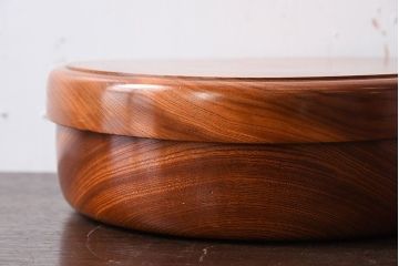 アンティーク雑貨　総欅材!上品なアンティーク茶櫃(小物入れ)