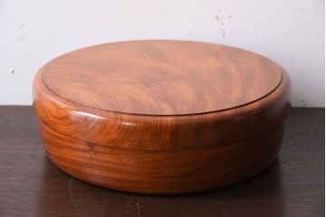 アンティーク雑貨　総欅材!上品なアンティーク茶櫃(小物入れ)