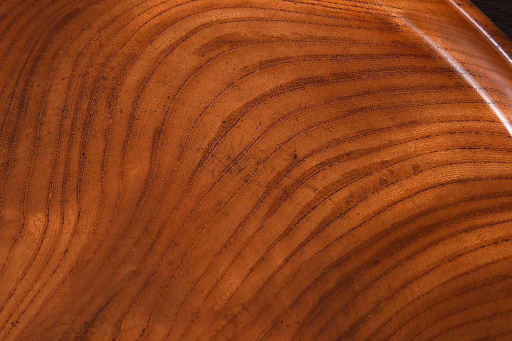 アンティーク雑貨　総欅材!上品なアンティーク茶櫃(小物入れ)