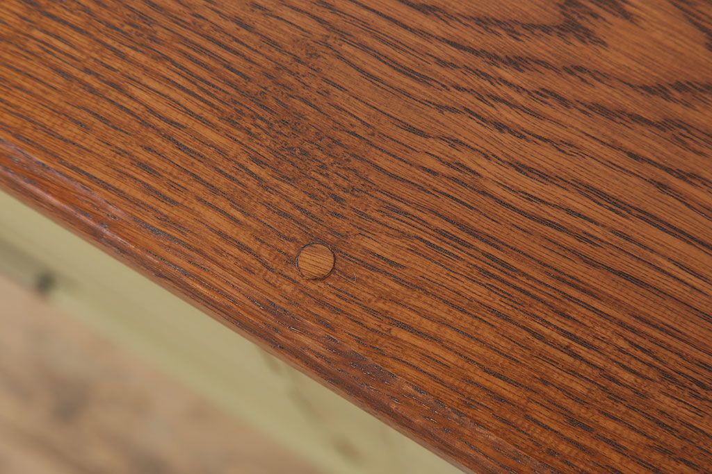 レトロ家具　ナラ材製!レトロなペイントチェスト