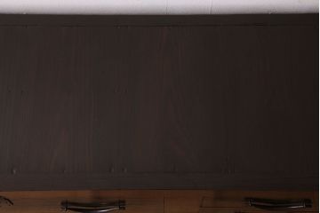 アンティーク家具　六尺　古民具・骨董　漆が美しい明治期の収納箪笥サイドボード(水屋箪笥)