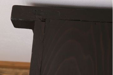 アンティーク家具　六尺　古民具・骨董　漆が美しい明治期の収納箪笥サイドボード(水屋箪笥)