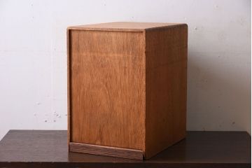 レトロ家具　ナラ材製!レトロかわいいアンティーク小引き出し(1)