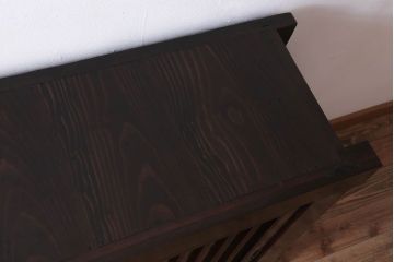 アンティーク家具　明治大正期　漆の味わい!アンティーク収納箪笥サイドボード(水屋箪笥)