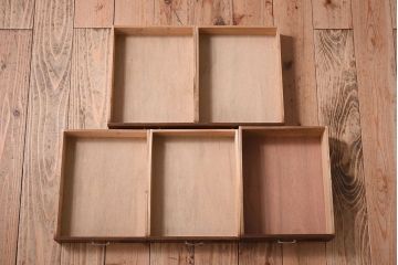 レトロ家具　ナラ材製!レトロかわいいアンティーク小引き出し(3)