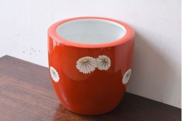 アンティーク雑貨　アンティーク　昭和初期　日陶　則武(オールドノリタケ)　菊絵の火鉢(1)