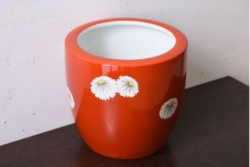 アンティーク雑貨　アンティーク　昭和初期　日陶　則武(オールドノリタケ)　菊絵の火鉢(1)