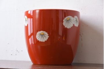アンティーク雑貨　アンティーク　昭和初期　日陶　則武(オールドノリタケ)　菊絵の火鉢(1)