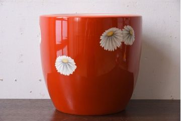 アンティーク雑貨　アンティーク　昭和初期　日陶　則武(オールドノリタケ)　菊絵の火鉢(1)