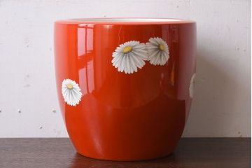 アンティーク雑貨　アンティーク　昭和初期　日陶　則武(オールドノリタケ)　菊絵の火鉢(1)