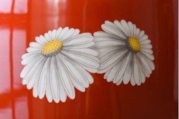 アンティーク雑貨　アンティーク　昭和初期　日陶　則武(オールドノリタケ)　菊絵の火鉢(1)