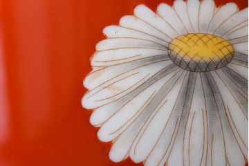 アンティーク雑貨　アンティーク　昭和初期　日陶　則武(オールドノリタケ)　菊絵の火鉢(1)