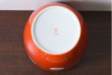アンティーク雑貨　アンティーク　昭和初期　日陶　則武(オールドノリタケ)　菊絵の火鉢(1)