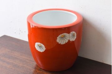 アンティーク雑貨　アンティーク　昭和初期　日陶　則武(オールドノリタケ)　菊絵の火鉢(2)