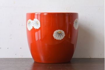 アンティーク雑貨　アンティーク　昭和初期　日陶　則武(オールドノリタケ)　菊絵の火鉢(2)