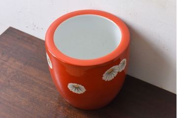 アンティーク雑貨　アンティーク　昭和初期　日陶　則武(オールドノリタケ)　菊絵の火鉢(2)