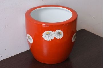 アンティーク雑貨　アンティーク　昭和初期　日陶　則武(オールドノリタケ)　菊絵の火鉢(2)