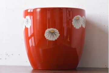 アンティーク雑貨　アンティーク　昭和初期　日陶　則武(オールドノリタケ)　菊絵の火鉢(2)