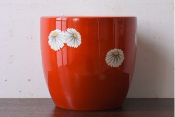 アンティーク雑貨　アンティーク　昭和初期　日陶　則武(オールドノリタケ)　菊絵の火鉢(2)