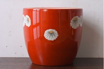 アンティーク雑貨　アンティーク　昭和初期　日陶　則武(オールドノリタケ)　菊絵の火鉢(2)