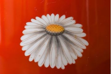 アンティーク雑貨　アンティーク　昭和初期　日陶　則武(オールドノリタケ)　菊絵の火鉢(2)