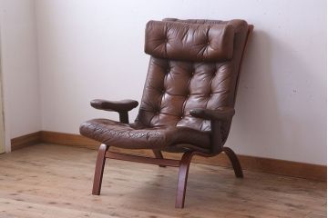 ヴィンテージ家具　北欧ビンテージ　一人掛けアームソファ(チェア)