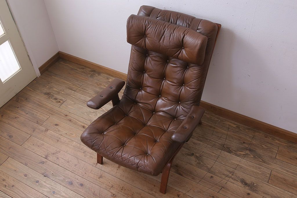 ヴィンテージ家具　北欧ビンテージ　一人掛けアームソファ(チェア)