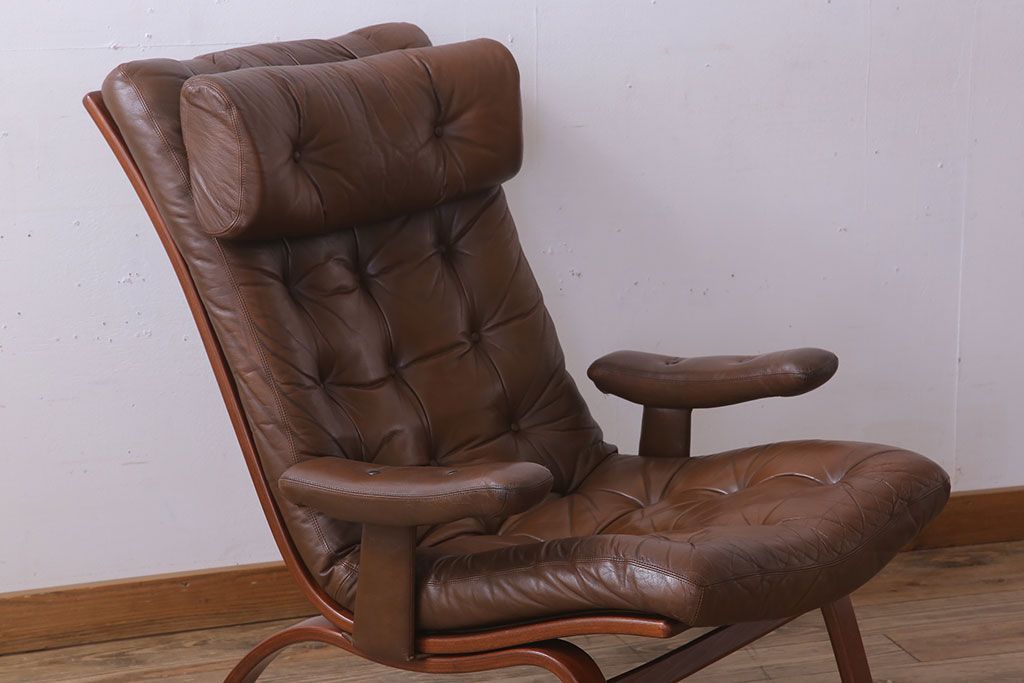 ヴィンテージ家具　北欧ビンテージ　一人掛けアームソファ(チェア)