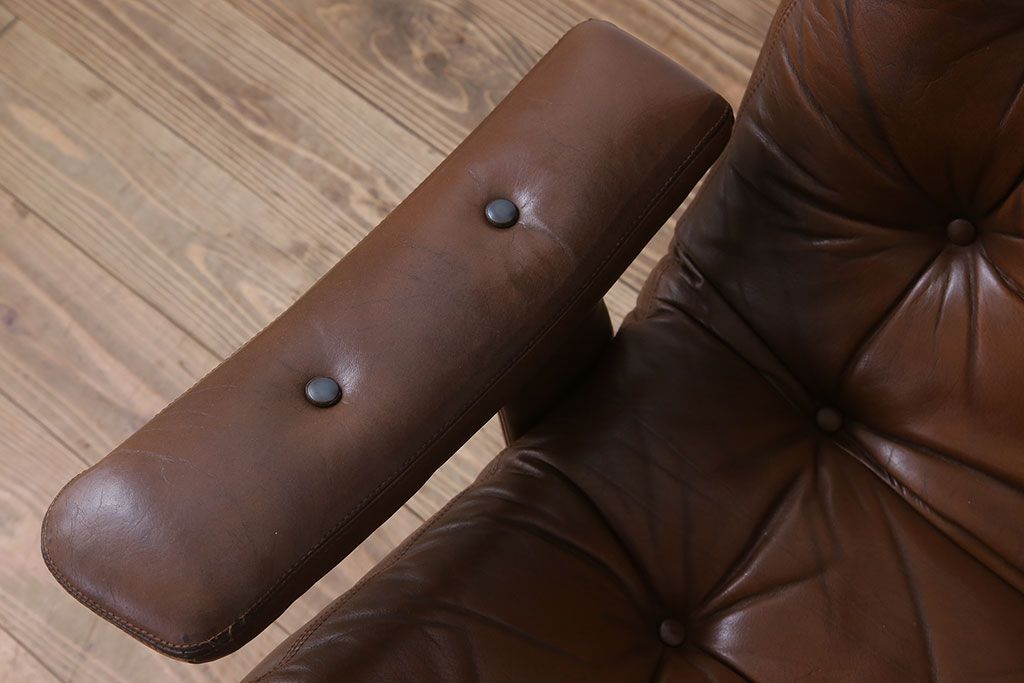 ヴィンテージ家具　北欧ビンテージ　一人掛けアームソファ(チェア)