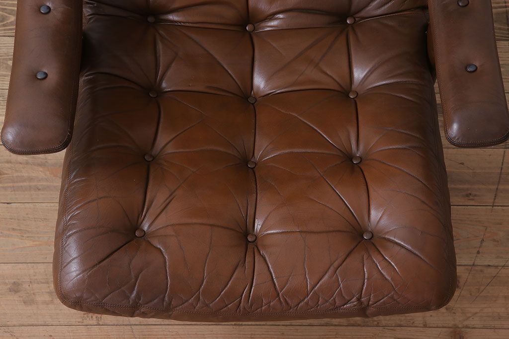 ヴィンテージ家具　北欧ビンテージ　一人掛けアームソファ(チェア)