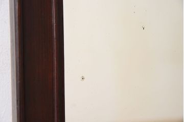 アンティーク雑貨　檜材製　古い木のレトロなアンティーク姿見(ミラー・鏡)