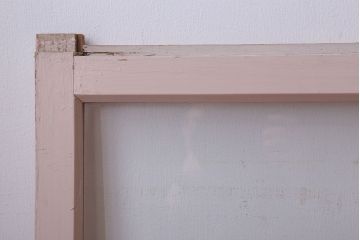 オリジナルペイント　檜材製のガラス戸2枚セット(引き戸・窓)(1)