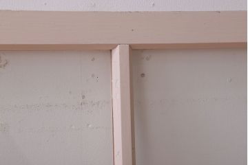 オリジナルペイント　檜材製のガラス戸2枚セット(引き戸・窓)(2)