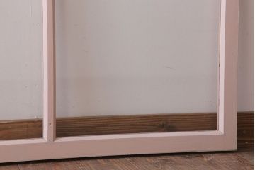 オリジナルペイント　檜材製のガラス戸2枚セット(引き戸・窓)(2)
