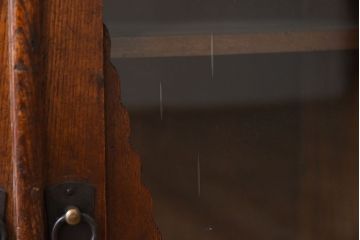 レトロ家具　栓材製　和製アンティーク　ハートモチーフのレトロかわいい本箱(ブックケース)