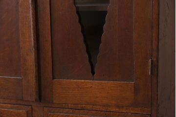 レトロ家具　栓材製　和製アンティーク　ハートモチーフのレトロかわいい本箱(ブックケース)