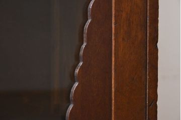 レトロ家具　栓材製　和製アンティーク　ハートモチーフのレトロかわいい本箱(ブックケース)