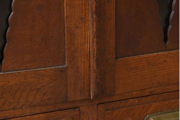 レトロ家具　栓材製　和製アンティーク　ハートモチーフのレトロかわいい本箱(ブックケース)