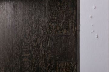 レトロ家具　ラワン材製　古い木のレトロな楔(くさび)式本棚(ディスプレイラック)(2)