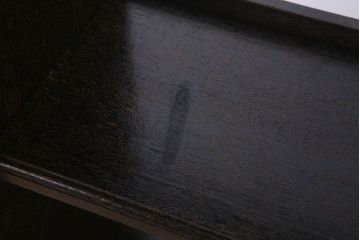 レトロ家具　ラワン材製　古い木のレトロな楔(くさび)式本棚(ディスプレイラック)(2)