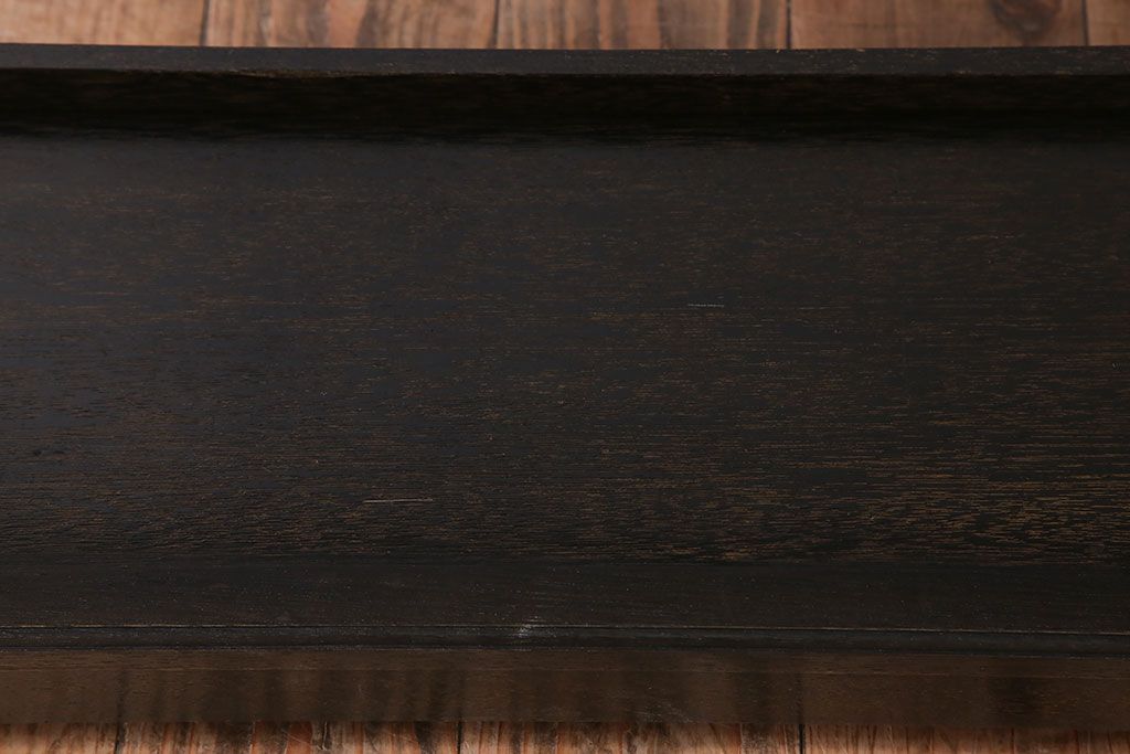 レトロ家具　ラワン材製　古い木のレトロな楔(くさび)式本棚(ディスプレイラック)(2)