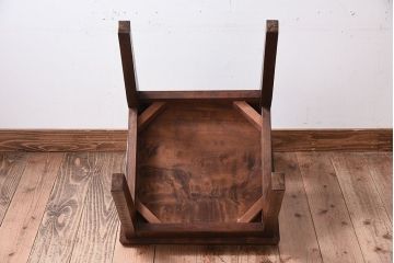 中古美品　伝統工芸　軽井沢彫りの上質なダイニングチェア(椅子)(定価約16万円)(1)
