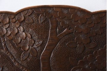 中古美品　伝統工芸　軽井沢彫りの上質なダイニングチェア(椅子)(定価約16万円)(2)
