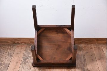 中古美品　伝統工芸　軽井沢彫りの上質なダイニングチェア(椅子)(定価約16万円)(3)