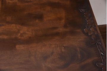 伝統工芸軽井沢彫　中古美品　ダイニングチェア(椅子)(定価約16万円)(1)