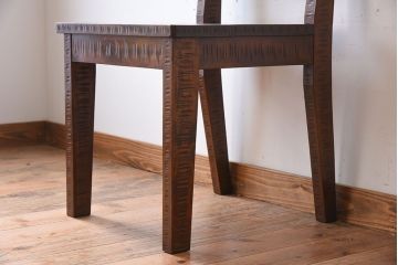 伝統工芸軽井沢彫　中古美品　ダイニングチェア(椅子)(定価約16万円)(2)