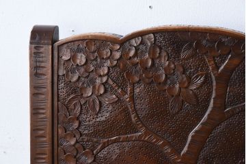 伝統工芸軽井沢彫　中古美品　ダイニングチェア(椅子)(定価約16万円)(2)