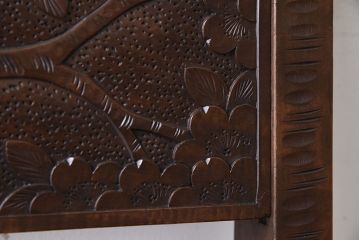 伝統工芸軽井沢彫　中古美品　ダイニングチェア(椅子)(定価約16万円)(2)