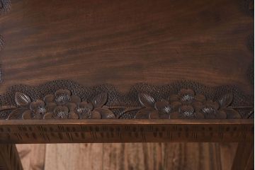 伝統工芸軽井沢彫　中古美品　ダイニングチェア(椅子)(定価約16万円)(2)